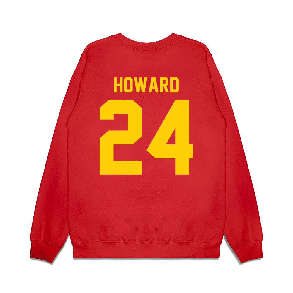 Maryland - NCAA Football : Iverson Howard - Vintage Helmet Premium Crewneck Sweatshirt-1