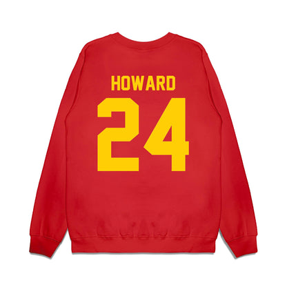 Maryland - NCAA Football : Iverson Howard - Vintage Helmet Premium Crewneck Sweatshirt-1