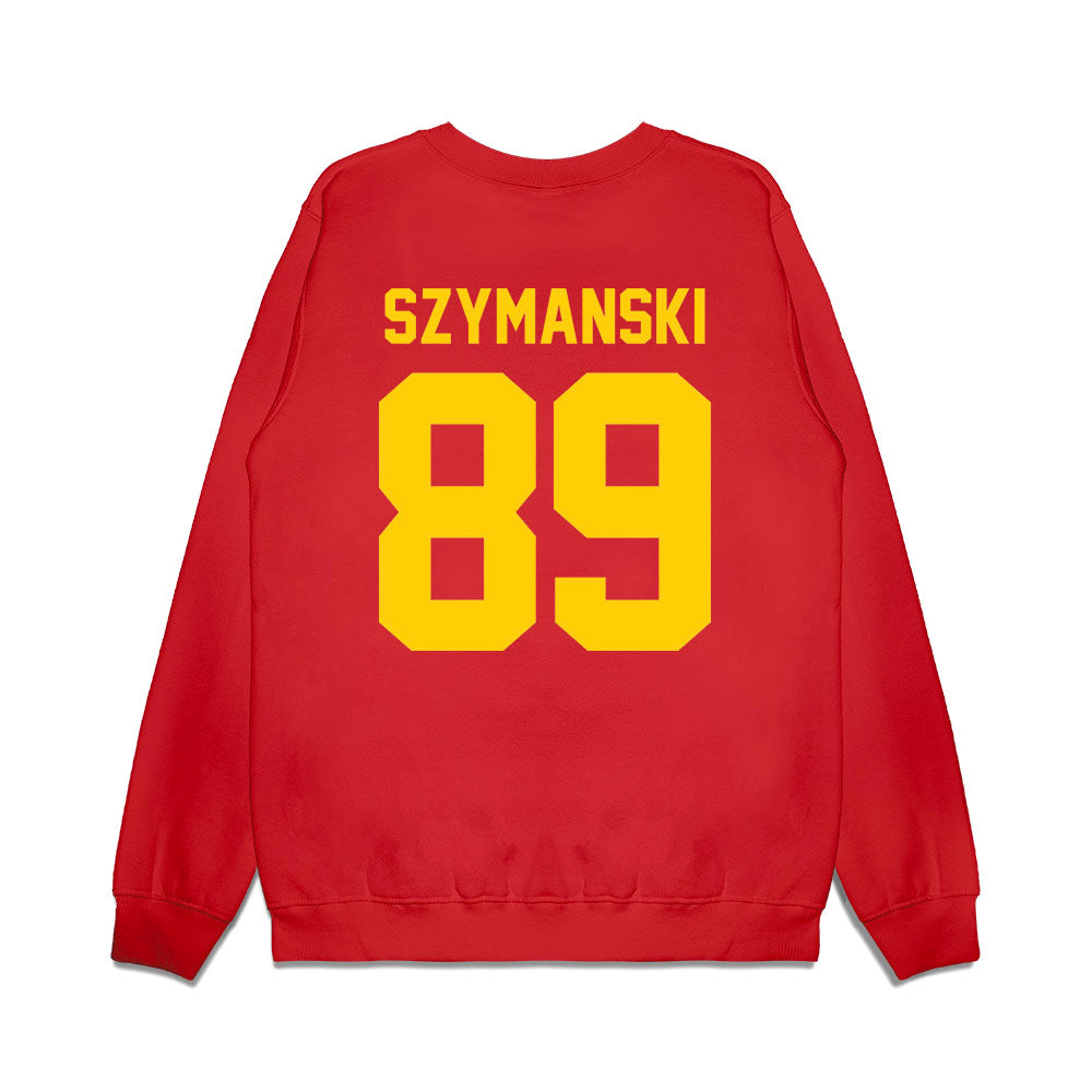 Maryland - NCAA Football : AJ Szymanski - Vintage Helmet Premium Crewneck Sweatshirt-1