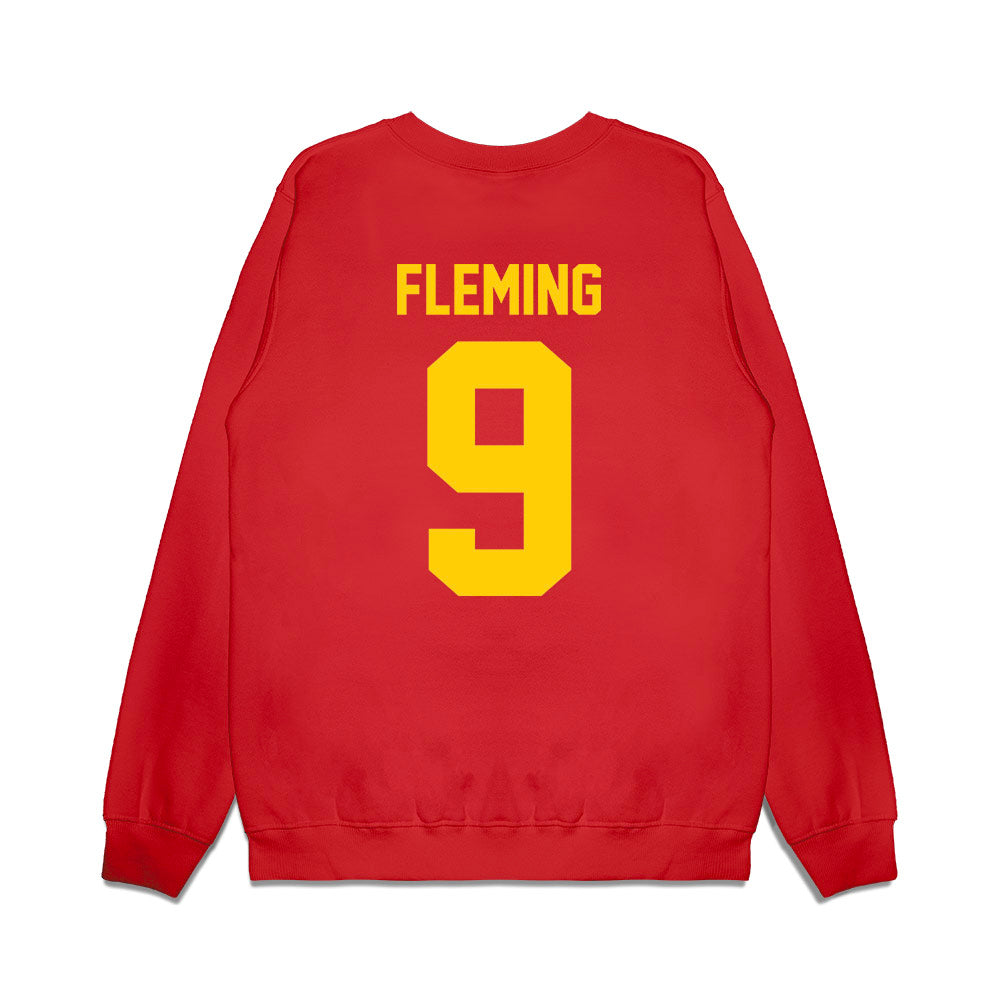 Maryland - NCAA Football : Dorian Fleming - Vintage Helmet Premium Crewneck Sweatshirt-1