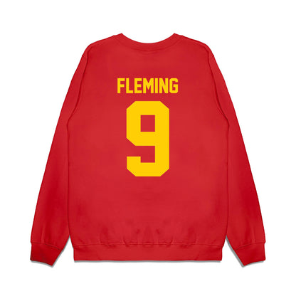 Maryland - NCAA Football : Dorian Fleming - Vintage Helmet Premium Crewneck Sweatshirt-1