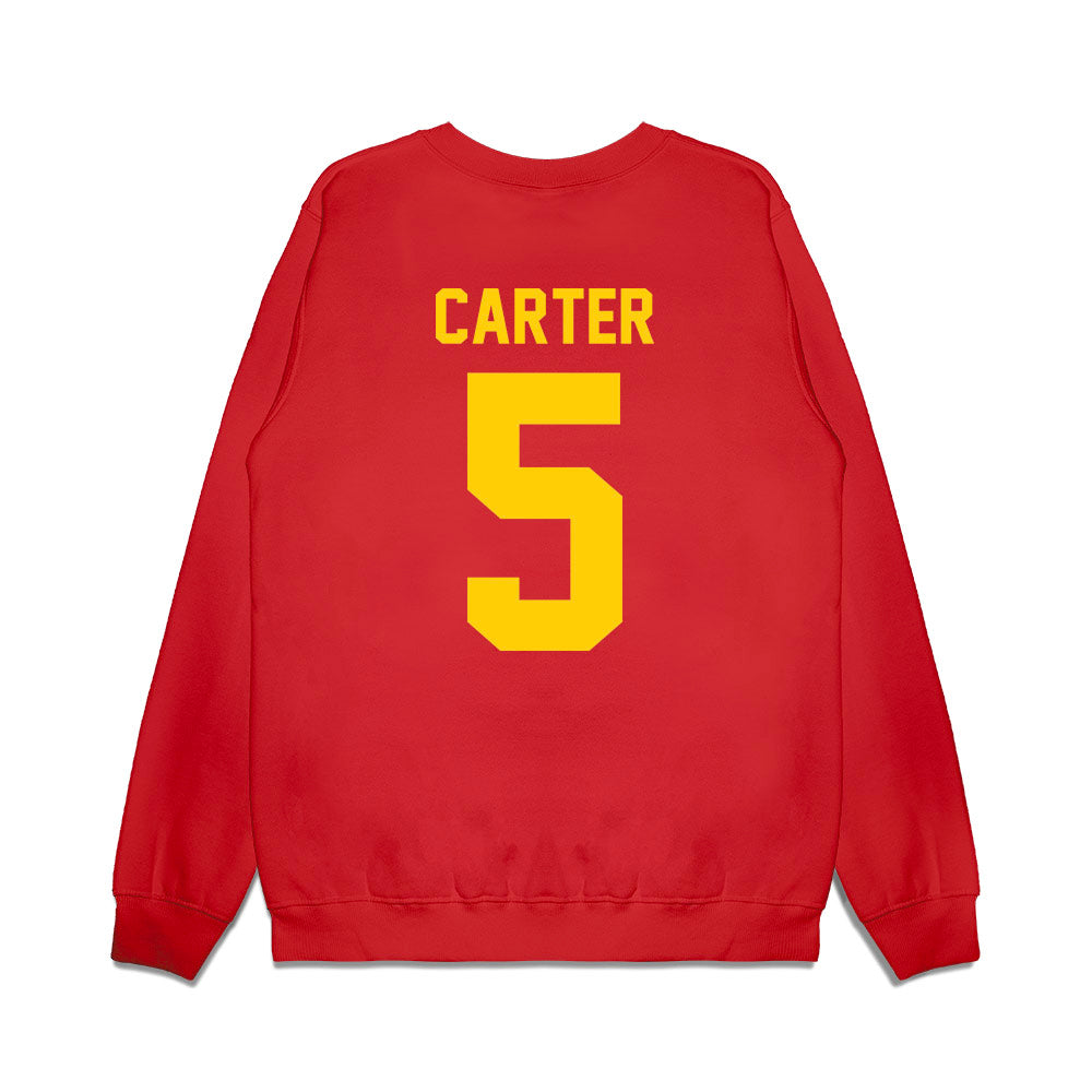 Maryland - NCAA Football : Kaden Carter - Vintage Helmet Premium Crewneck Sweatshirt-1