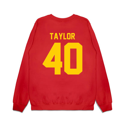Maryland - NCAA Football : Nahsir Taylor - Vintage Helmet Premium Crewneck Sweatshirt-1