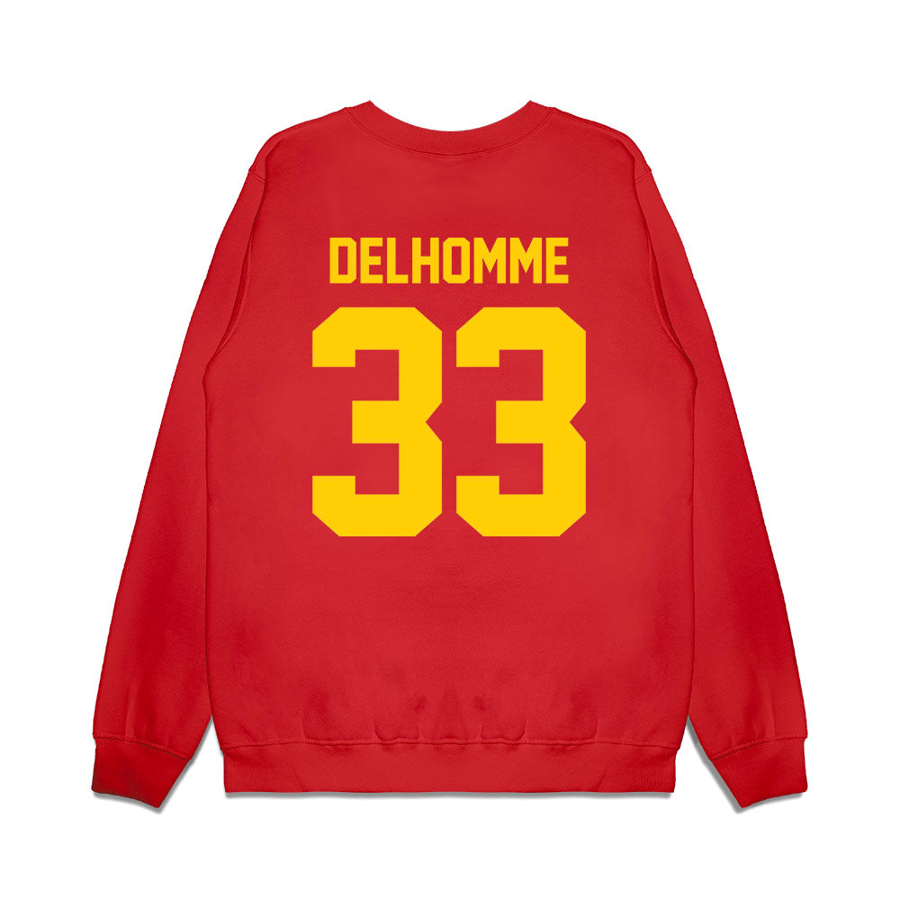 Maryland - NCAA Football : Messiah Delhomme - Vintage Helmet Premium Crewneck Sweatshirt-1
