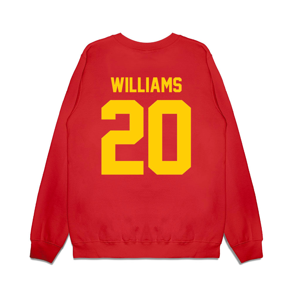 Maryland - NCAA Football : DeJuan Williams - Vintage Helmet Premium Crewneck Sweatshirt-1