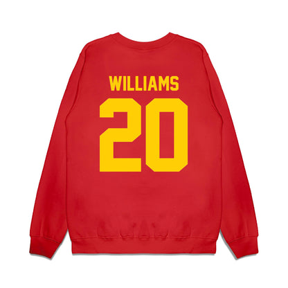 Maryland - NCAA Football : DeJuan Williams - Vintage Helmet Premium Crewneck Sweatshirt-1