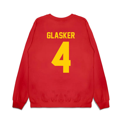 Maryland - NCAA Football : Jamare Glasker - Vintage Helmet Premium Crewneck Sweatshirt-1