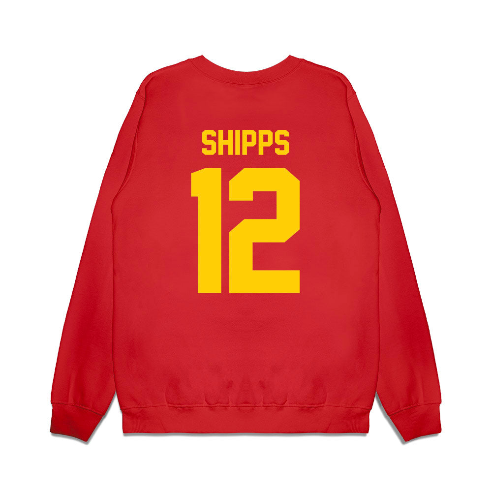 Maryland - NCAA Football : Jayden Shipps - Vintage Helmet Premium Crewneck Sweatshirt-1