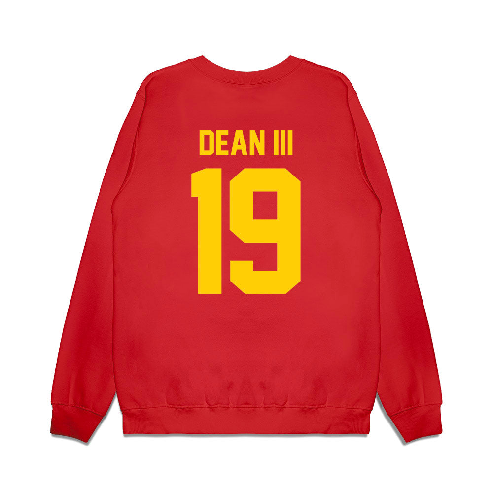 Maryland - NCAA Football : Stephen Dean III - Vintage Helmet Premium Crewneck Sweatshirt-1