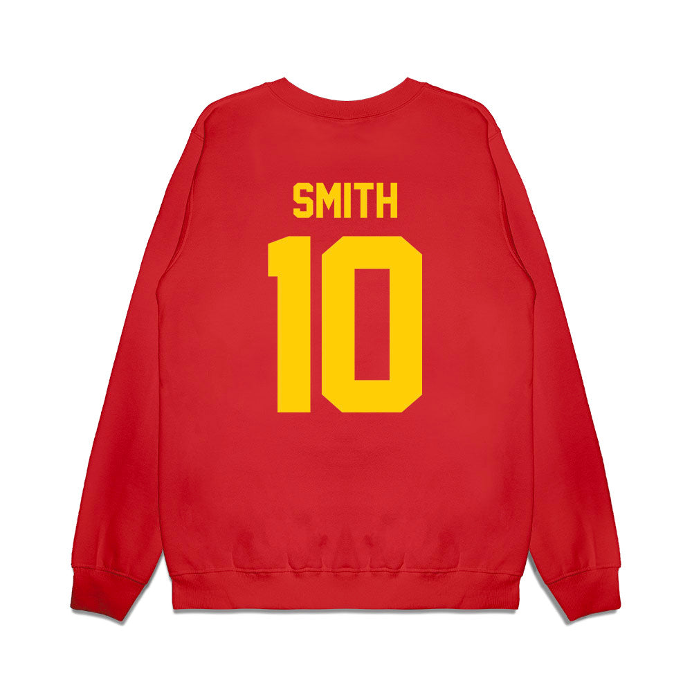 Maryland - NCAA Football : Zymear Smith - Vintage Helmet Premium Crewneck Sweatshirt-1