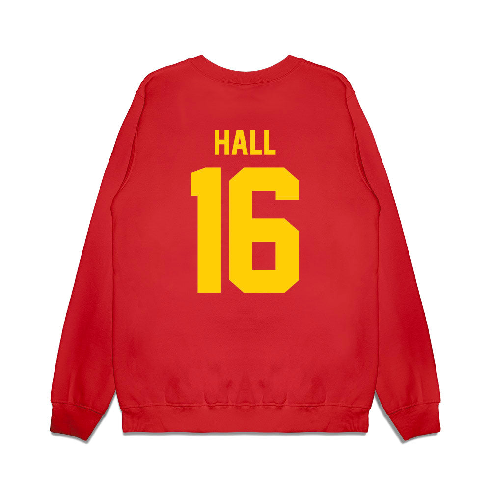 Maryland - NCAA Football : Damon Hall - Vintage Helmet Premium Crewneck Sweatshirt-1