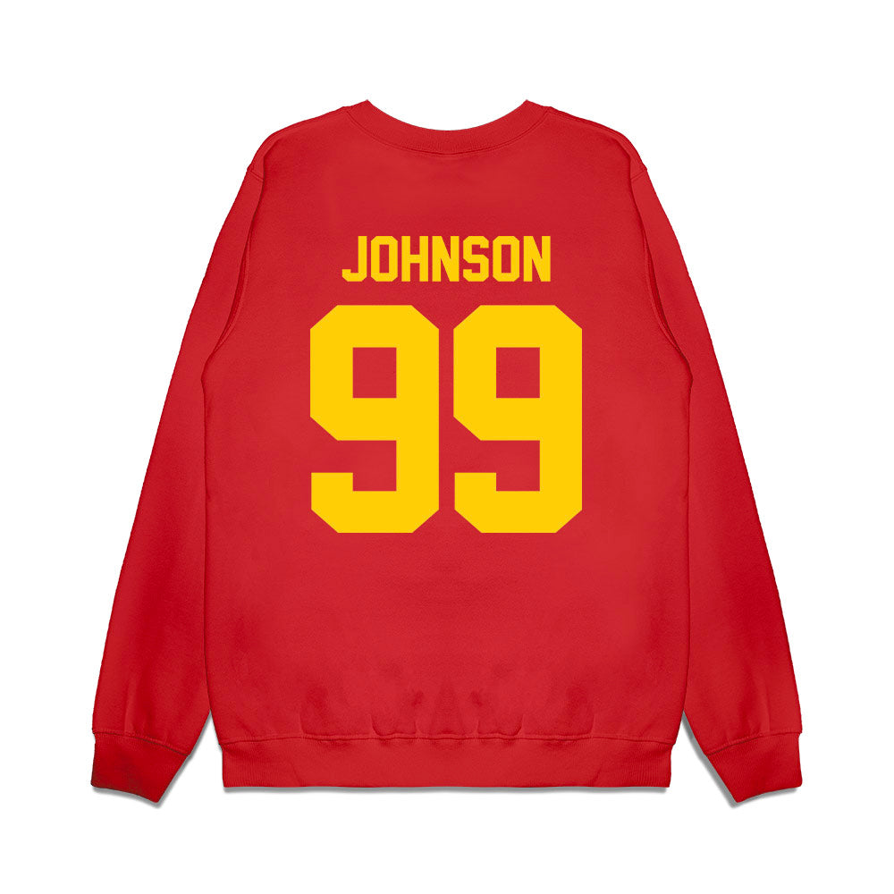 Maryland - NCAA Football : Lavon Johnson - Vintage Helmet Premium Crewneck Sweatshirt-1