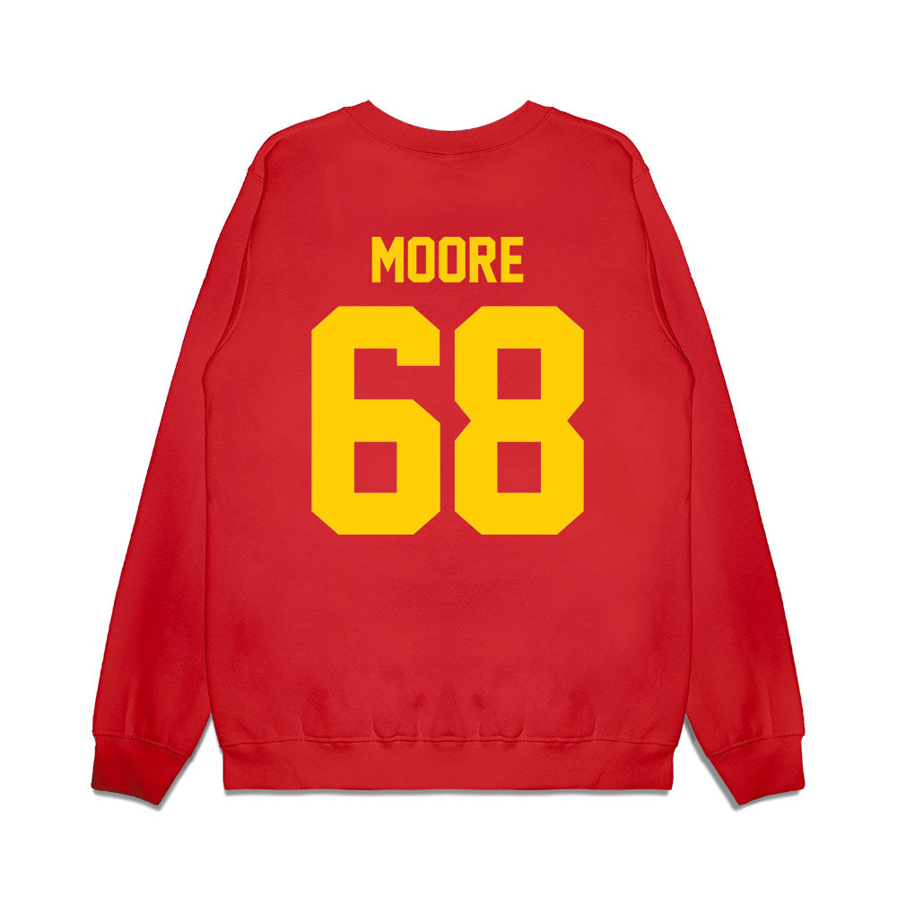 Maryland - NCAA Football : Carlos Moore - Vintage Helmet Premium Crewneck Sweatshirt-1