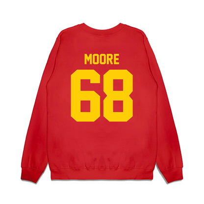 Maryland - NCAA Football : Carlos Moore - Vintage Helmet Premium Crewneck Sweatshirt-1