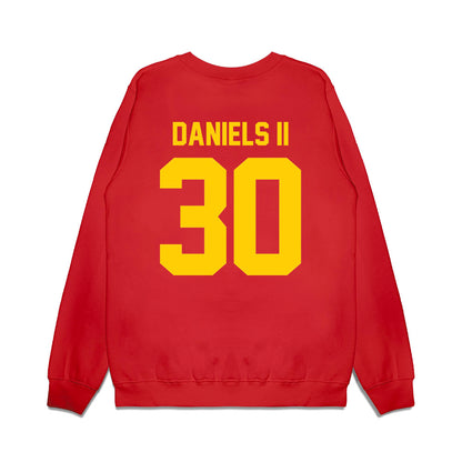 Maryland - NCAA Football : Travares Daniels II - Vintage Helmet Premium Crewneck Sweatshirt-1