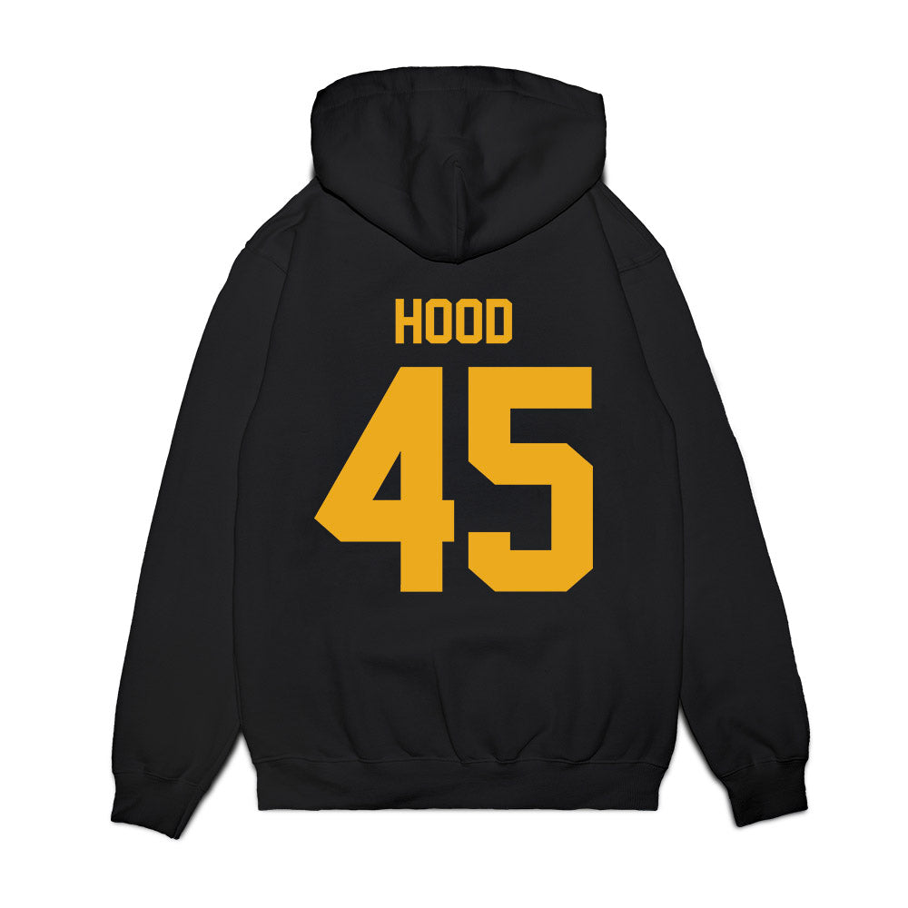 West Virginia - NCAA Football : Malachi Hood - Vintage Helmet Premium Hooded Sweatshirt-1