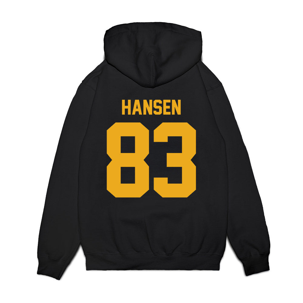 West Virginia - NCAA Football : Bryan Hansen - Vintage Helmet Premium Hooded Sweatshirt-1