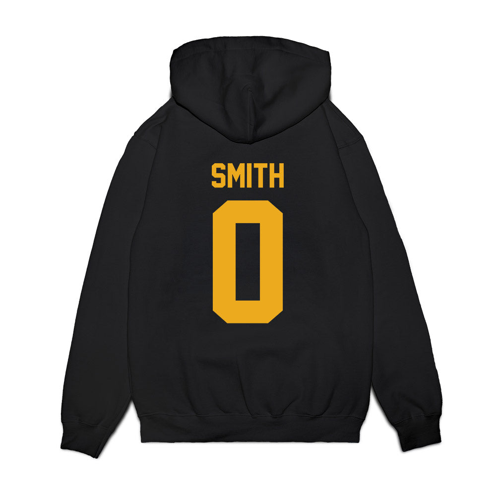 West Virginia - NCAA Football : Vincent Smith - Vintage Helmet Premium Hooded Sweatshirt-1