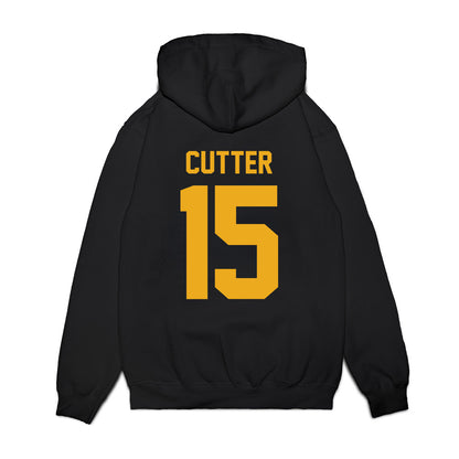 West Virginia - NCAA Football : Ben Cutter - Vintage Helmet Premium Hooded Sweatshirt-1