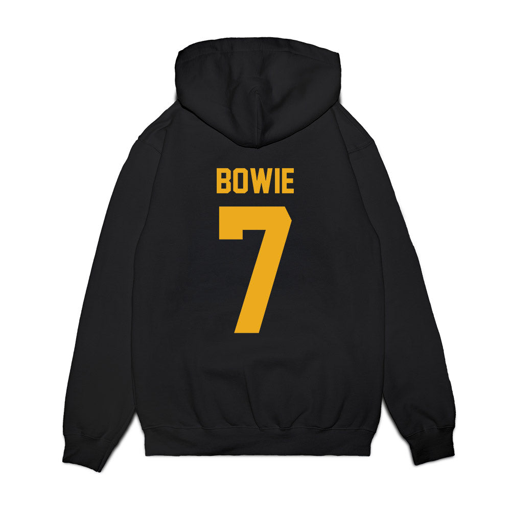 West Virginia - NCAA Football : Jarod Bowie - Vintage Helmet Premium Hooded Sweatshirt-1