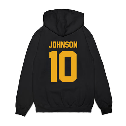 West Virginia - NCAA Football : Jeremiah Johnson - Vintage Helmet Premium Hooded Sweatshirt-1