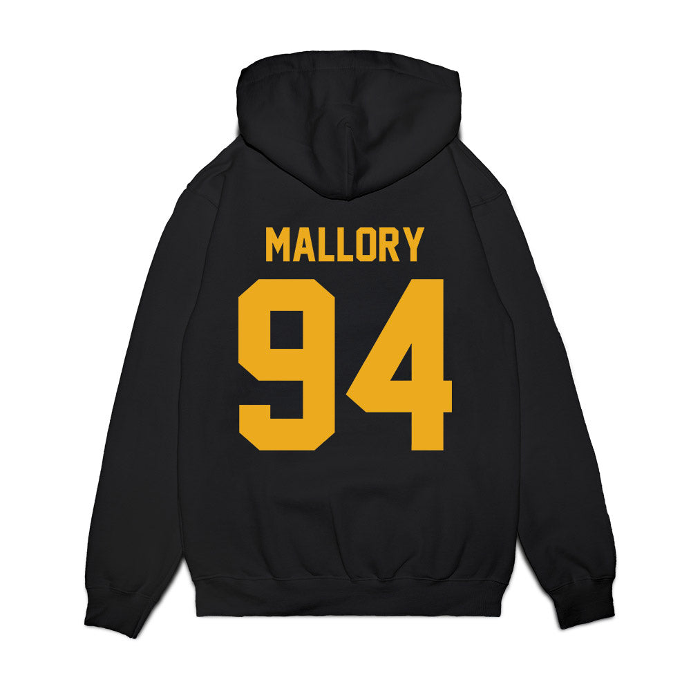 West Virginia - NCAA Football : Cam Mallory - Vintage Helmet Premium Hooded Sweatshirt-1