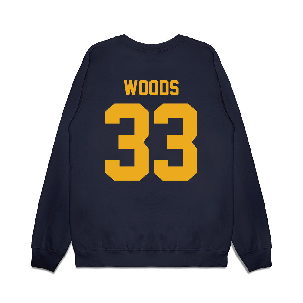 West Virginia - NCAA Football : Ashton Woods - Vintage Helmet Premium Crewneck Sweatshirt-1