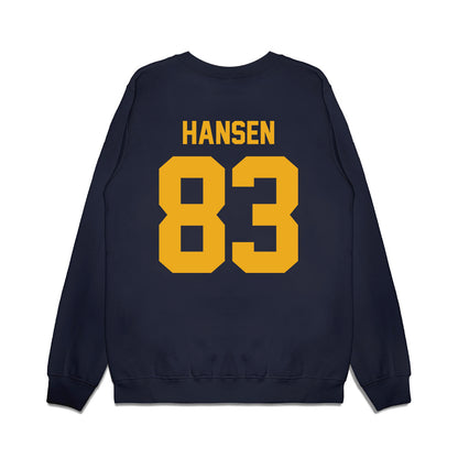 West Virginia - NCAA Football : Bryan Hansen - Vintage Helmet Premium Crewneck Sweatshirt-1