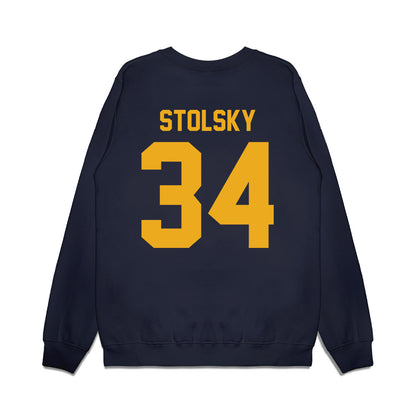 West Virginia - NCAA Football : Tyler Stolsky - Vintage Helmet Premium Crewneck Sweatshirt-1