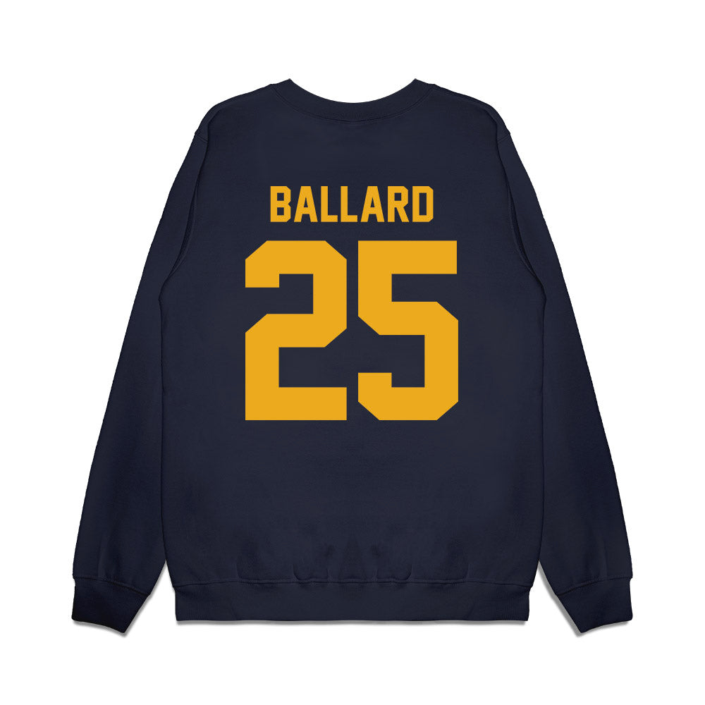West Virginia - NCAA Football : Jayden Ballard - Vintage Helmet Premium Crewneck Sweatshirt-1