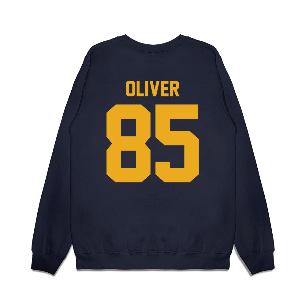 West Virginia - NCAA Football : Robert Oliver - Vintage Helmet Premium Crewneck Sweatshirt-1