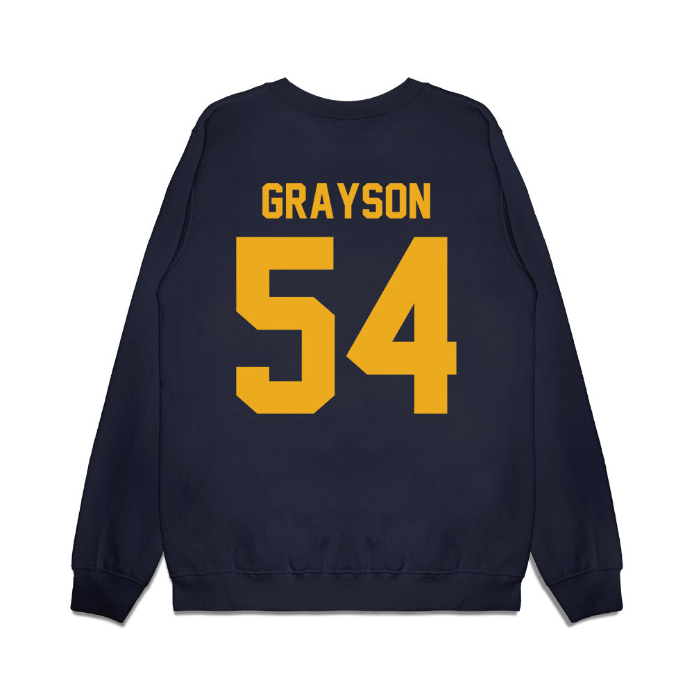 West Virginia - NCAA Football : Amare Grayson - Vintage Helmet Premium Crewneck Sweatshirt-1