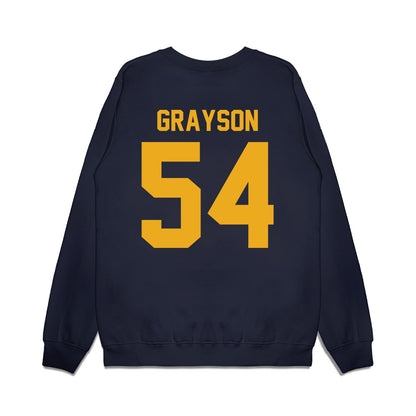 West Virginia - NCAA Football : Amare Grayson - Vintage Helmet Premium Crewneck Sweatshirt-1