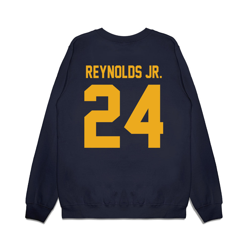 West Virginia - NCAA Football : Rayshawn Reynolds Jr. - Vintage Helmet Premium Crewneck Sweatshirt-1