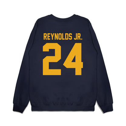 West Virginia - NCAA Football : Rayshawn Reynolds Jr. - Vintage Helmet Premium Crewneck Sweatshirt-1