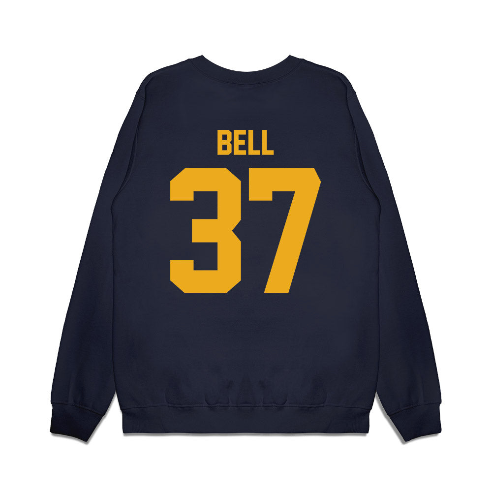 West Virginia - NCAA Football : Jayden Bell - Vintage Helmet Premium Crewneck Sweatshirt-1