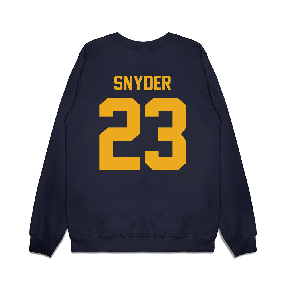 West Virginia - NCAA Football : Emory Snyder - Vintage Helmet Premium Crewneck Sweatshirt-1