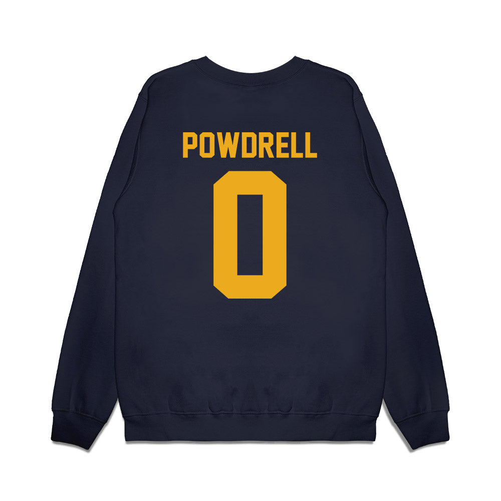 West Virginia - NCAA Football : Andrew Powdrell - Vintage Helmet Premium Crewneck Sweatshirt-1