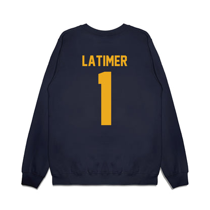 West Virginia - NCAA Football : Amari Latimer - Vintage Helmet Premium Crewneck Sweatshirt-1