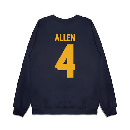 West Virginia - NCAA Football : Da'Mun Allen - Vintage Helmet Premium Crewneck Sweatshirt-1