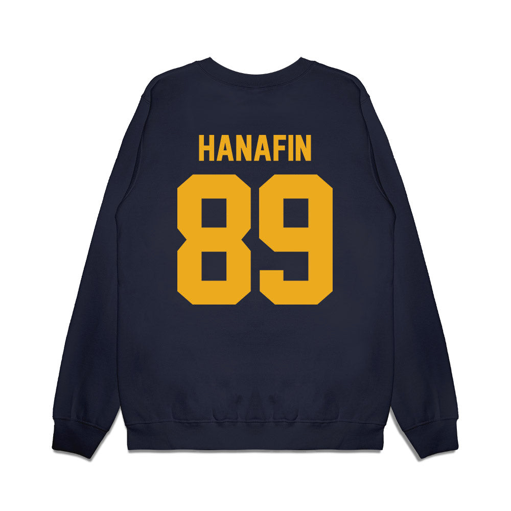 West Virginia - NCAA Football : Charlie Hanafin - Vintage Helmet Premium Crewneck Sweatshirt-1