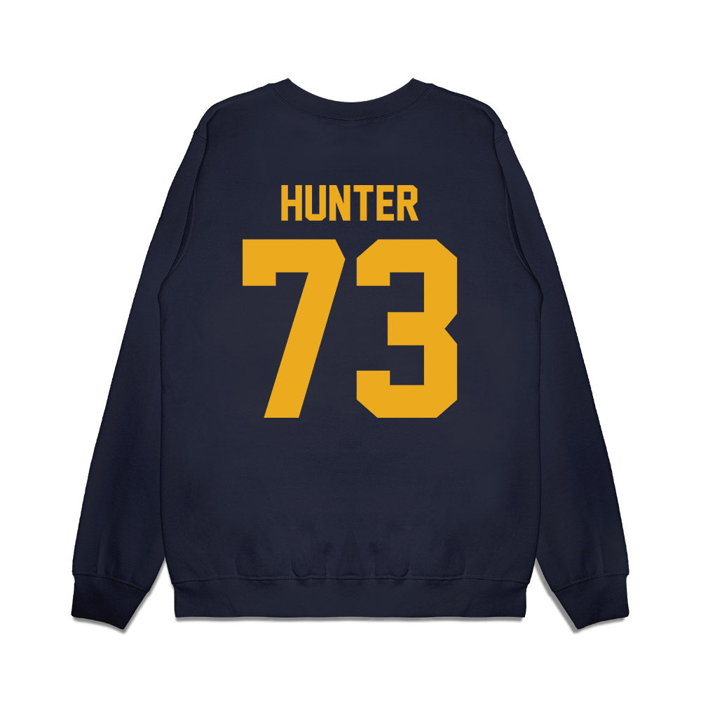 West Virginia - NCAA Football : Andreas hunter - Vintage Helmet Premium Crewneck Sweatshirt-1