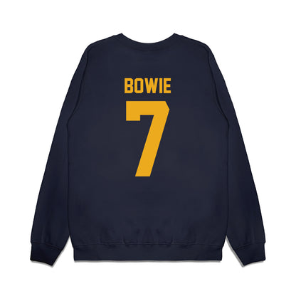 West Virginia - NCAA Football : Jarod Bowie - Vintage Helmet Premium Crewneck Sweatshirt-1