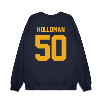 West Virginia - NCAA Football : Harper Holloman - Vintage Helmet Premium Crewneck Sweatshirt-1