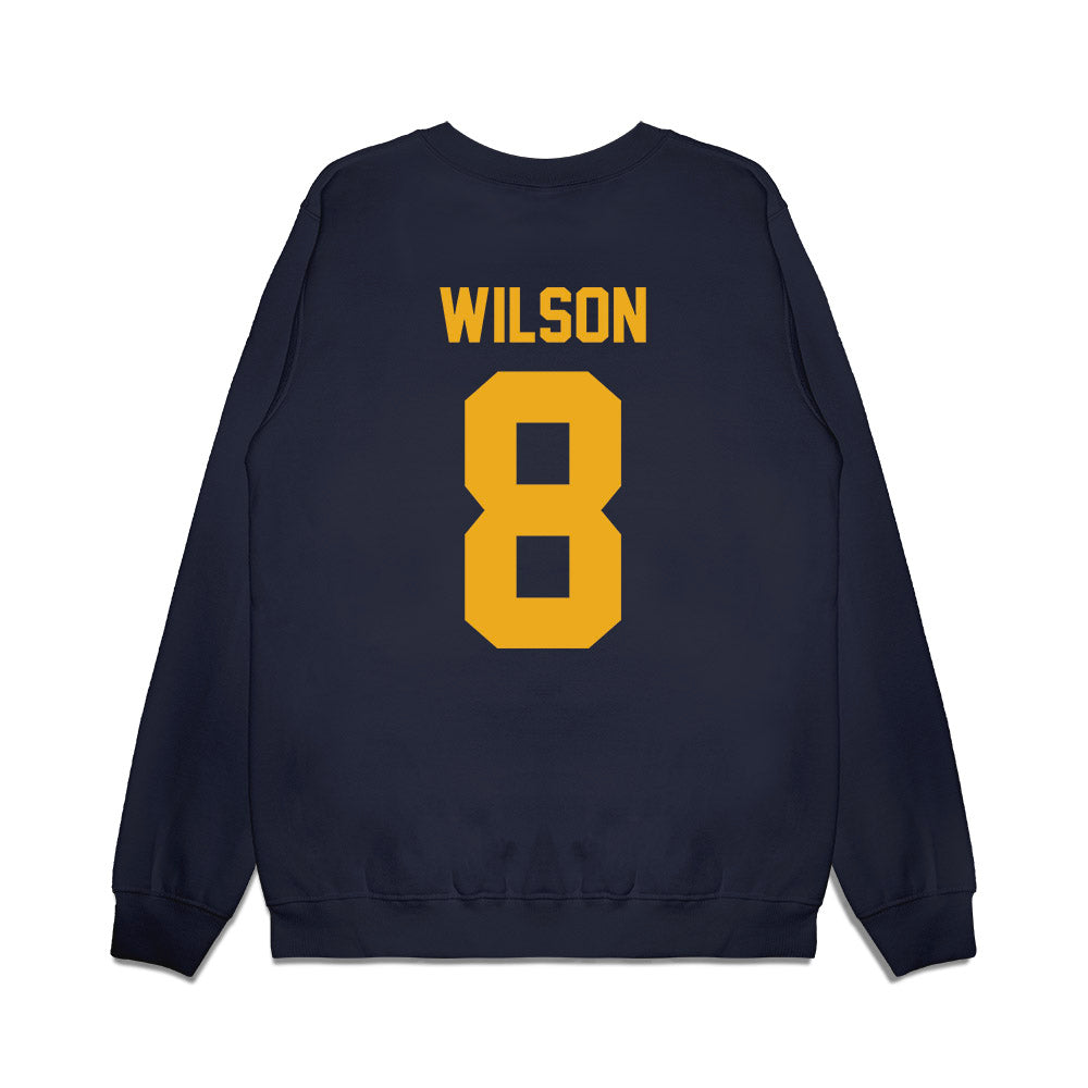 West Virginia - NCAA Football : Kamari Wilson - Vintage Helmet Premium Crewneck Sweatshirt-1