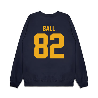 West Virginia - NCAA Football : Cam Ball - Vintage Helmet Premium Crewneck Sweatshirt-1