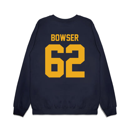 West Virginia - NCAA Football : Phillip Bowser - Vintage Helmet Premium Crewneck Sweatshirt-1