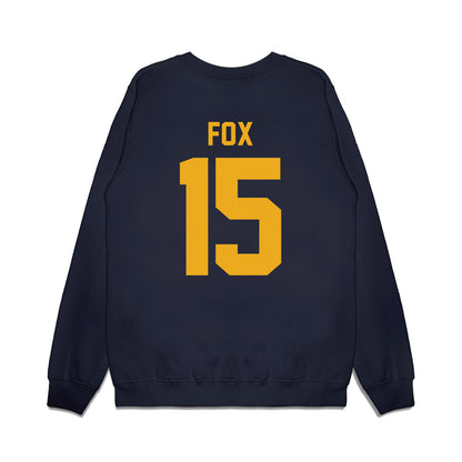 West Virginia - NCAA Football : Scotty Fox - Vintage Helmet Premium Crewneck Sweatshirt-1