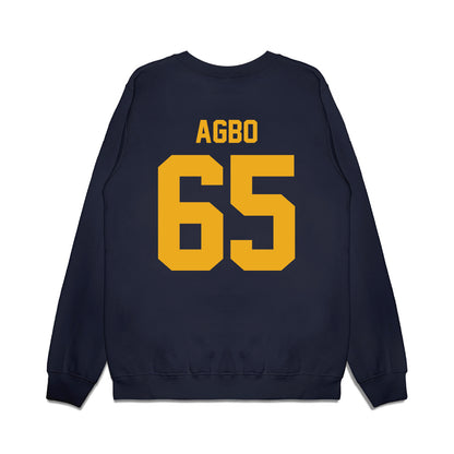 West Virginia - NCAA Football : Malik Agbo - Vintage Helmet Premium Crewneck Sweatshirt-1