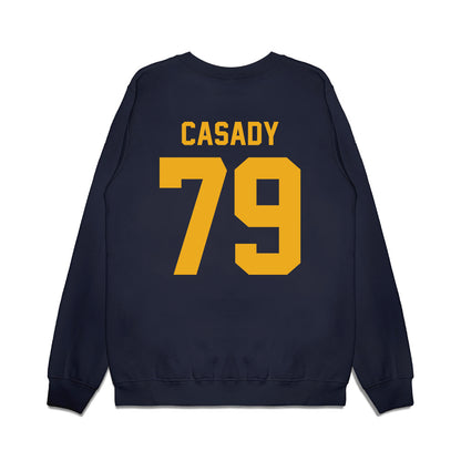 West Virginia - NCAA Football : Carsten Casady - Vintage Helmet Premium Crewneck Sweatshirt-1